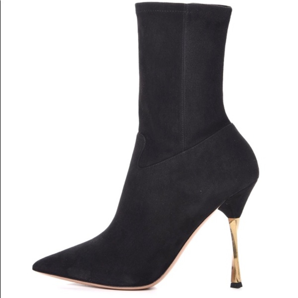 Valentino Suede Black Boots - Picture 2 of 6